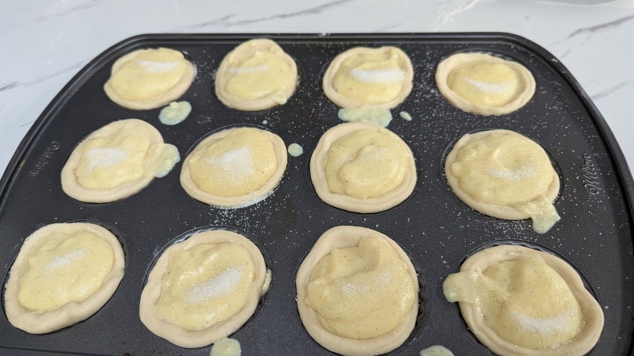 On remplit les moules